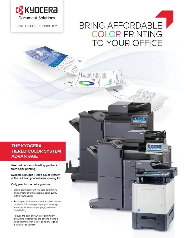 Kyocera, Software, Cost Control And Security, Tiered Color Monitor, Imperial Copy Products