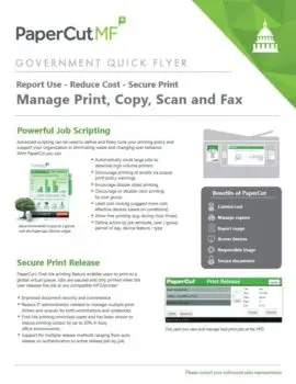 Papercut, Mf, Government Flyer, Imperial Copy Products
